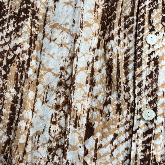 Lucky Brand Print Button Down Collared Long Sleeve Shirt Size Medium - Picture 6 of 10